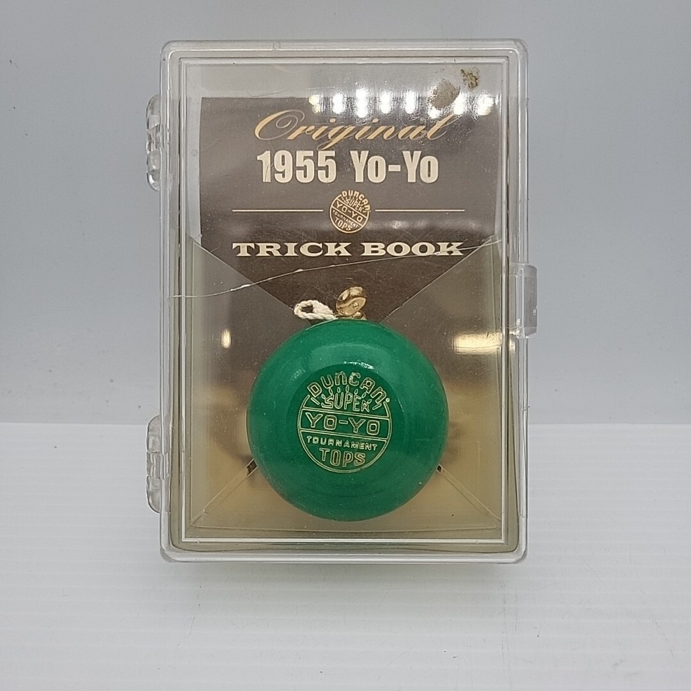 1996 Duncan Original 1955 Super Yo Yo w/‎ Display Box + Trick Book
